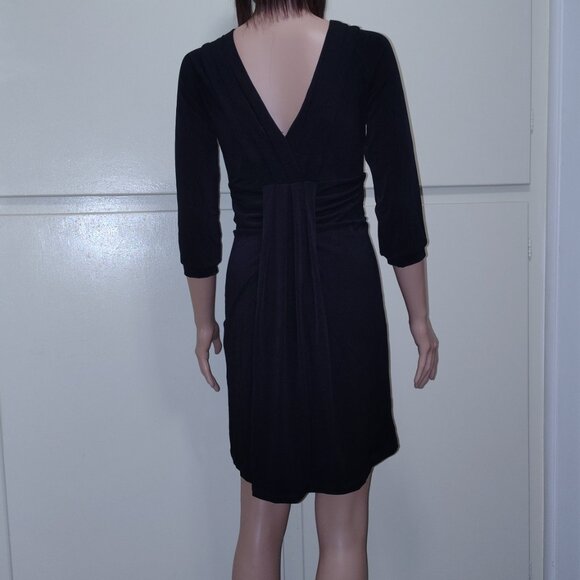 Rachael G. Black Summer Dress with 3/4 Sleeves, Size M and L - Picture 7 of 12